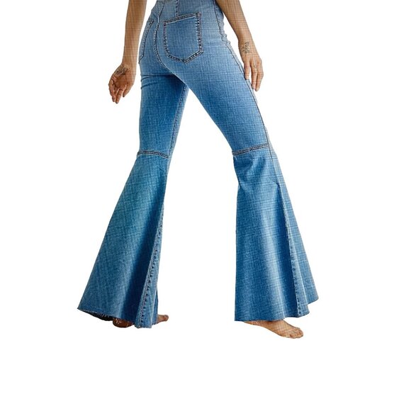 NWT Free People Just Float On Flare Jeans  29 - Picture 2 of 8